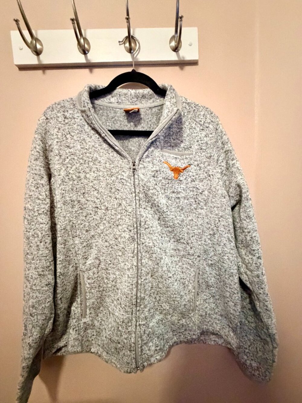 Texas Longhorns We Are Texas Gray Full Zip Fleece Jacket Women’s XL